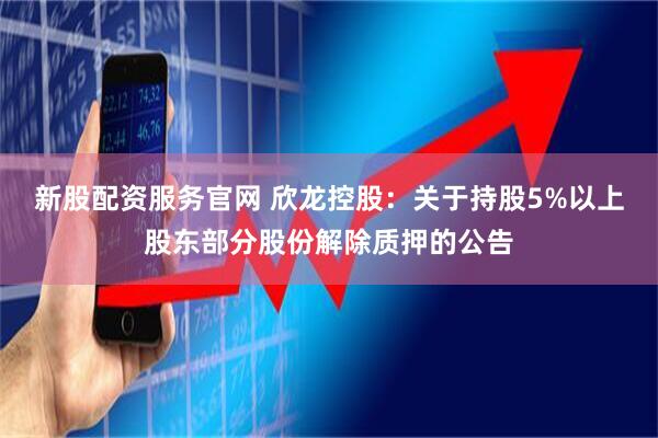 新股配资服务官网 欣龙控股：关于持股5%以上股东部分股份解除质押的公告